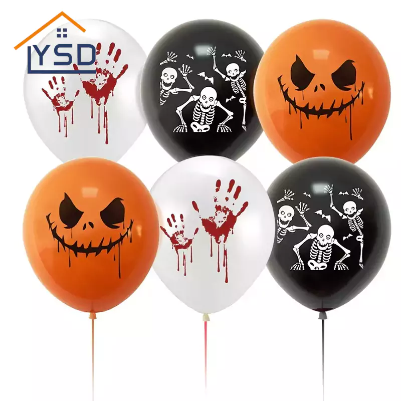 Balões de látex impressos para Halloween