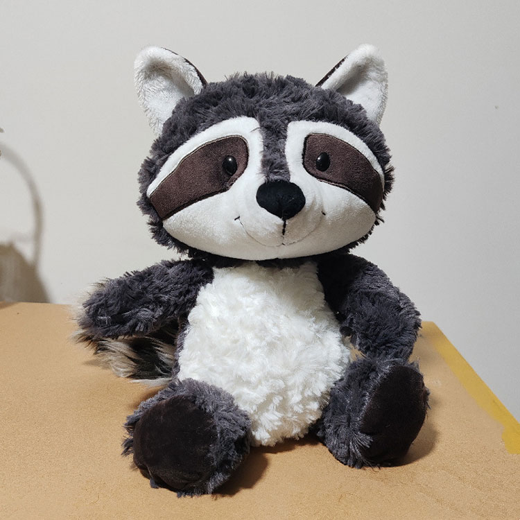 Raccoon Plush Toy with Big Fluffy Tail