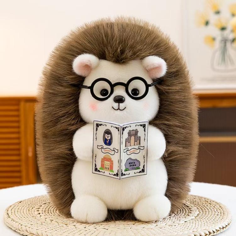 Hedgehog Plush Toy With Glasses
