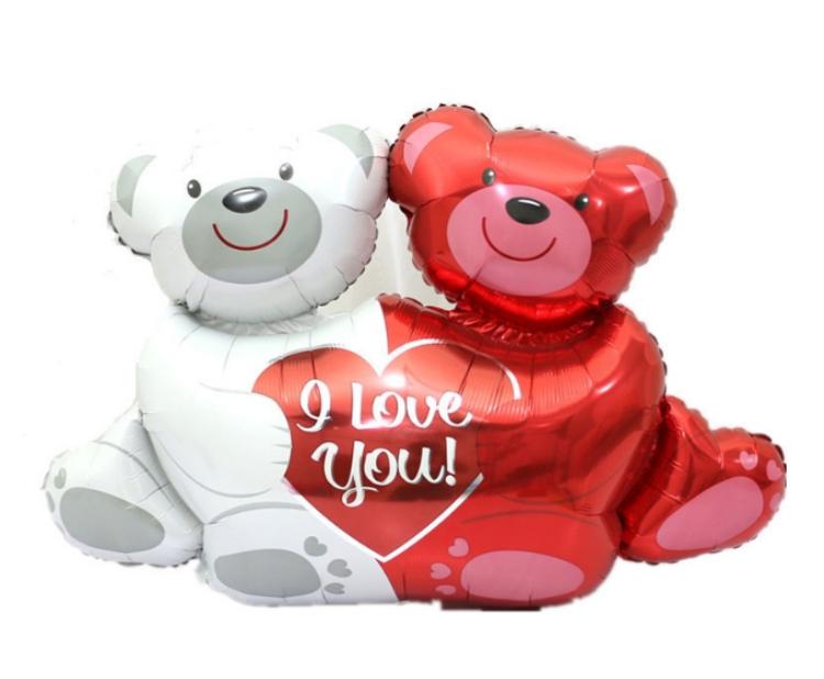 Heart Hug Bear Foil Balloon discount